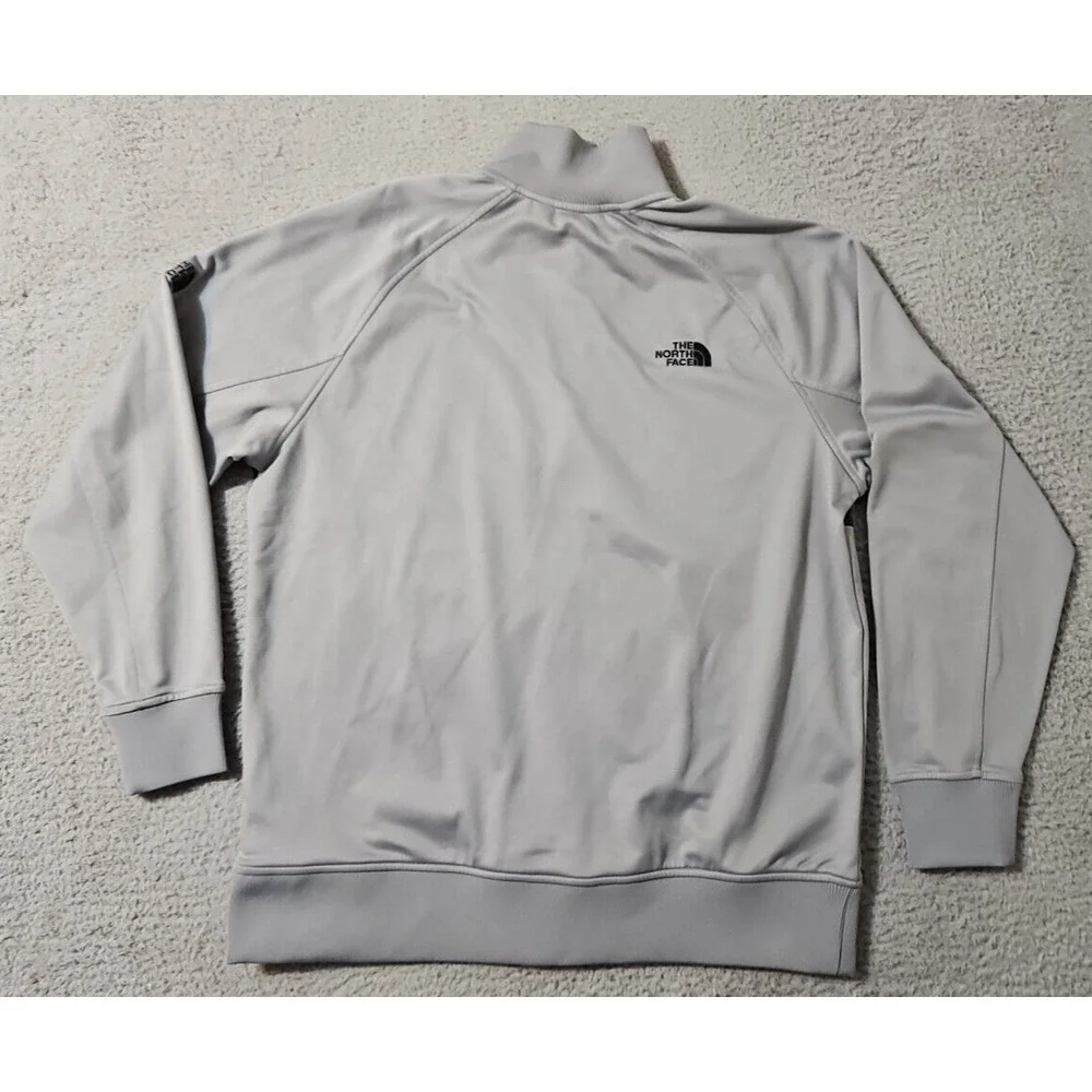 The North Face Tech Fleece‎ Men's Size XL Full Zip Jacket Zip Pockets Gray Blue